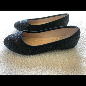 Girls Link Size 2 Glitter Ballet Flats
